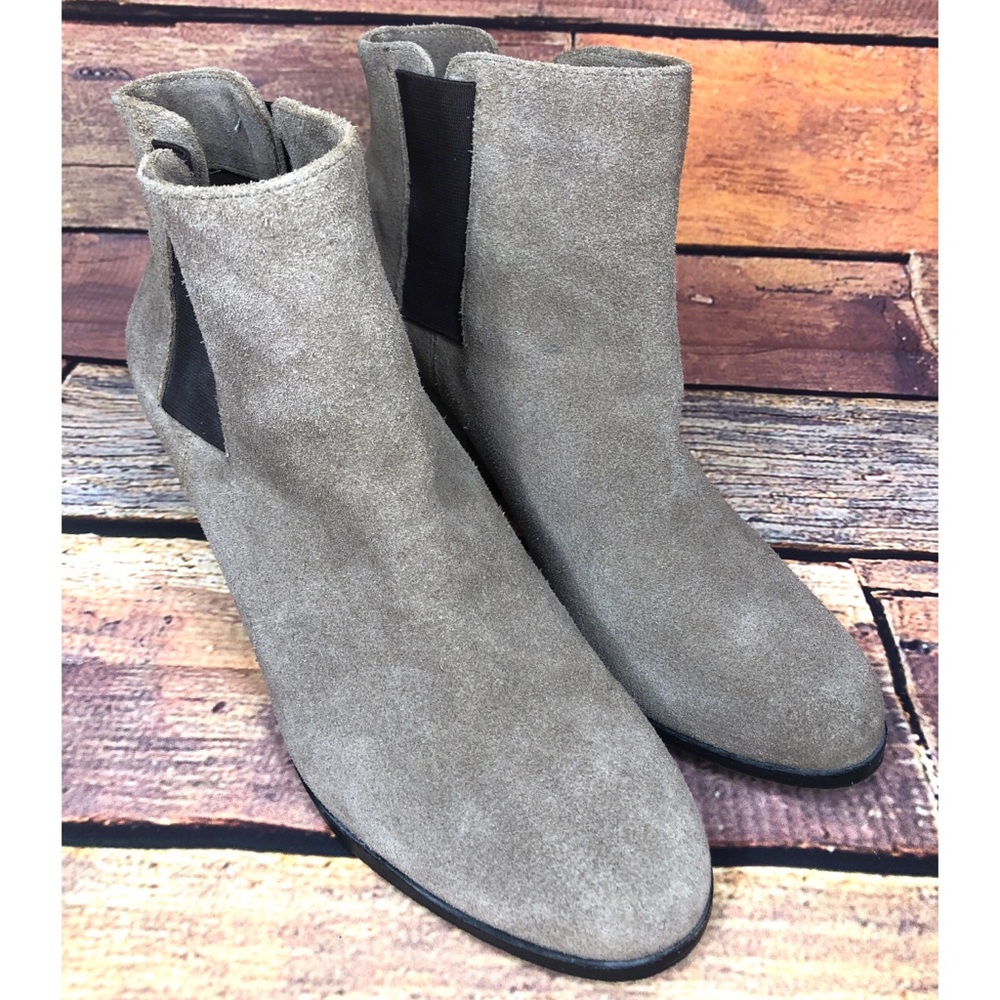 Vince Camuto Suede Chunky Heel Ankle Hessa Booties